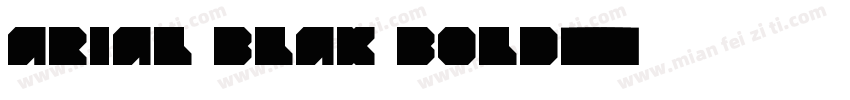 arial blak bold字体转换